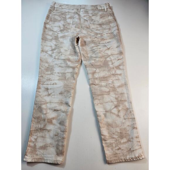 NWT Perfect stretch girlfriend slim leg ankle brown tie-dye grunge 0.5 (6) NEW - Picture 2 of 7